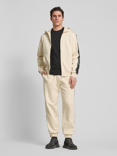 EA7 Emporio Armani Sweatpants mit elastischem Bund Offwhite 1