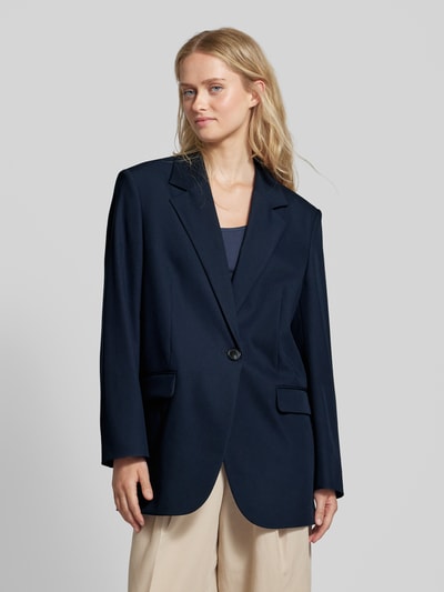 BOSS Orange Blazer met knoopsluiting, model 'Jasonia' Marineblauw - 4