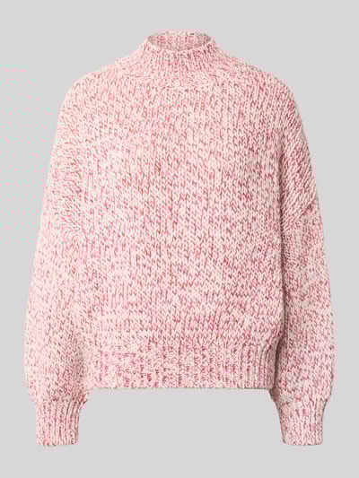 Rich & Royal Gebreide pullover met opstaande kraag Rood - 2