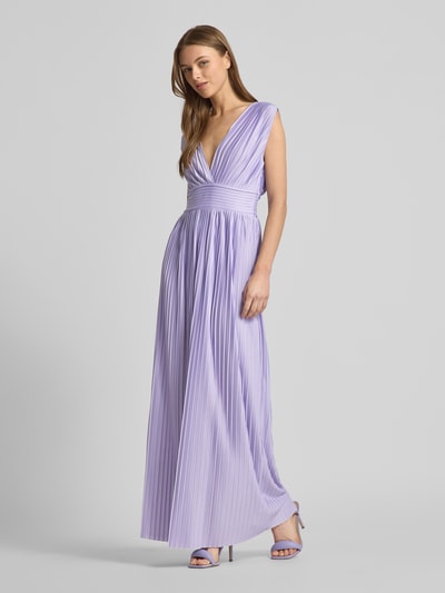 GUIDO MARIA KRETSCHMER WOMAN Abendkleid mit Plisseefalten Modell 'Linnea' Lavender 1