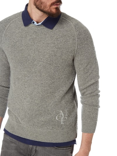 Marc O'Polo Pullover mit Raglanärmeln Mittelgrau Melange 3