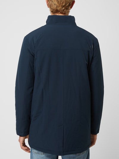 SELECTED HOMME Lange jas met labeldetails Marineblauw - 5