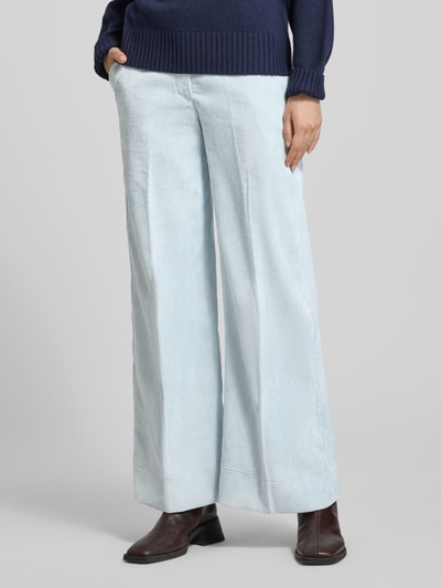 BOSS Orange Wide Leg Hose mit seitlichen Eingrifftaschen Modell 'C_TACODI' Hellblau 4