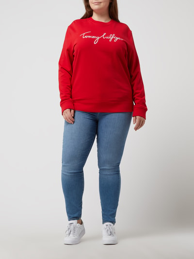 Tommy Hilfiger Curve PLUS SIZE sweatshirt met logo Rood - 1