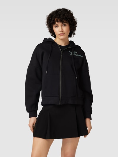 Guess Sweatjacke mit Label-Detail Black 4