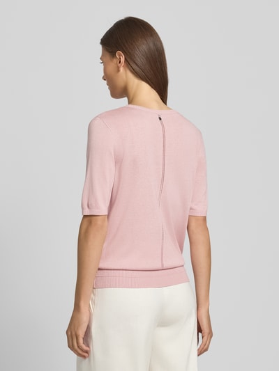 BOSS Orange Relaxed Fit Strickshirt aus Viskose-Mix mit Kaschmir Rosa 5