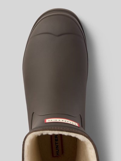 Hunter Stiefel mit Logo-Detail Dunkelbraun 3