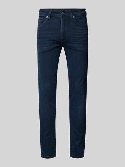 SELECTED HOMME Slim fit jeans in 5-pocketmodel, model 'LEON' Donkerblauw - 2