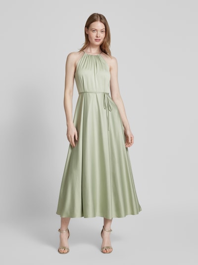 Jake*s Cocktail Cocktailkleid mit Bindegürtel Lind Melange 4