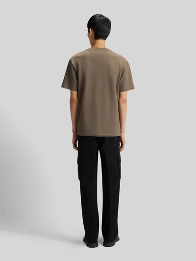 HUGO Relaxed Fit T-Shirt aus reiner Baumwolle Modell 'DAPOLINO' Mittelbraun 5