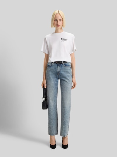 HUGO Relaxed fit T-shirt van puur katoen, model 'VINTAGE TEE' Offwhite - 1