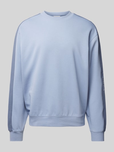 Calvin Klein Jeans Oversized Sweatshirt aus Baumwoll-Mix Hellblau 2