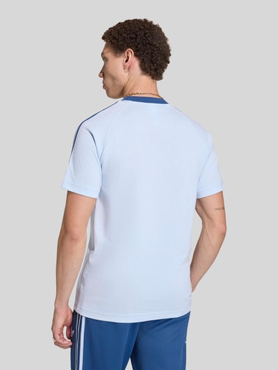 adidas Originals Slim Fit T-Shirt Italien aus Baumwoll-Mix  Hellblau 4