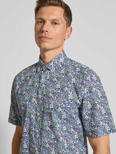 Fynch-Hatton Regular Fit Freizeithemd mit Button-Down-Kragen Marine 3