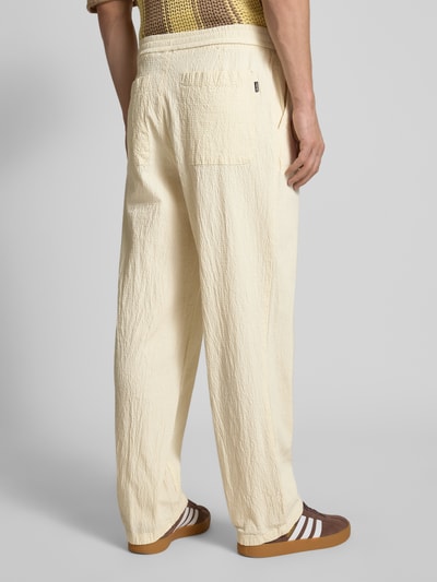 REVIEW Straight Fit Stoffhose aus Baumwoll-Mix Ecru 5