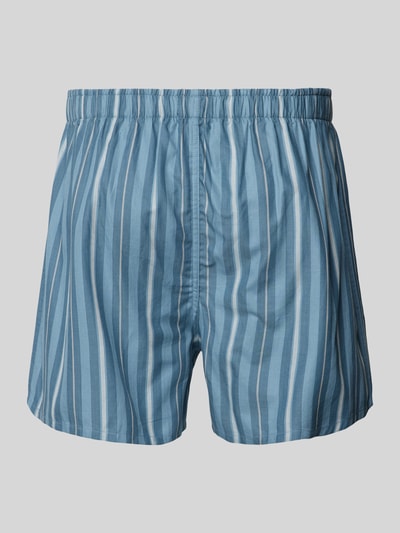 Schiesser Boxershort met labelpatch in een set van 2 stuks Blauw - 3