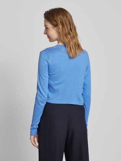 Kaffe Bolero van viscosemix, model 'ASTRID' Blauw - 5