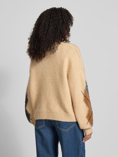 Jake*s Casual Strickjacke mit V-Ausschnitt Ecru 5