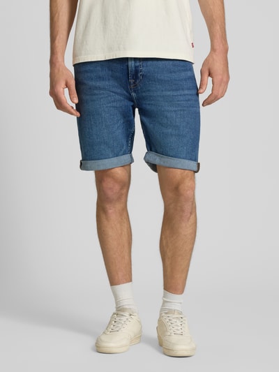 Calvin Klein Jeans Slim Fit Jeansshorts aus Baumwoll-Mix Modell 'HAMPTON' Dunkelblau 4