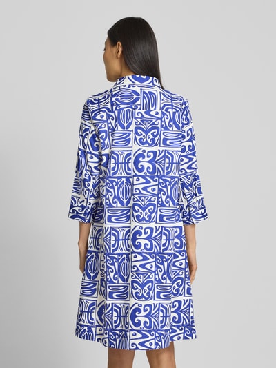 Christian Berg Woman Knielanges Kleid mit 3/4-Ärmel Royal 5