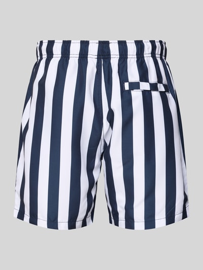 Shiwi Regular Fit Badehose mit Label-Patch Dunkelblau 3