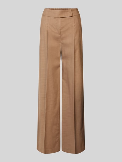 Luisa Cerano Wide Leg Bundfaltenhose mit Eingrifftaschen Mud 2