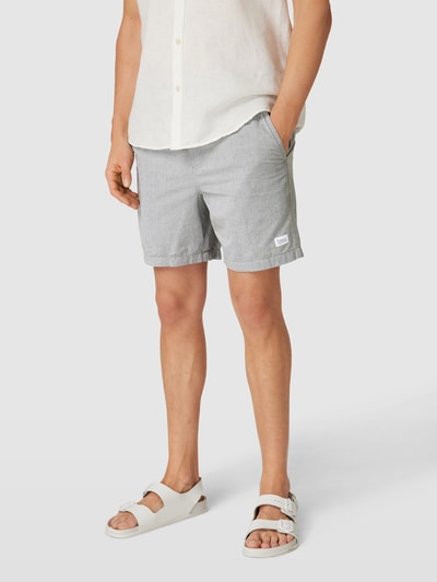 Knowledge Cotton Apparel Shorts mit elastischem Bund Oliv 4