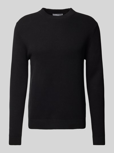 SELECTED HOMME Strickpullover mit Rundhalsausschnitt Modell 'DANE' Black 2