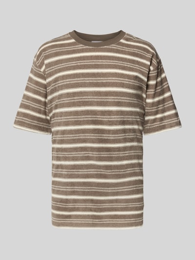 Lindbergh Oversized T-shirt met ronde hals Lichtbruin - 2