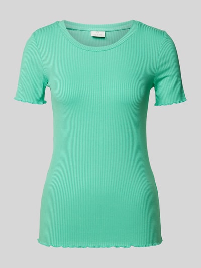 Kaffe T-shirt met geschulpte zoom Groen - 2