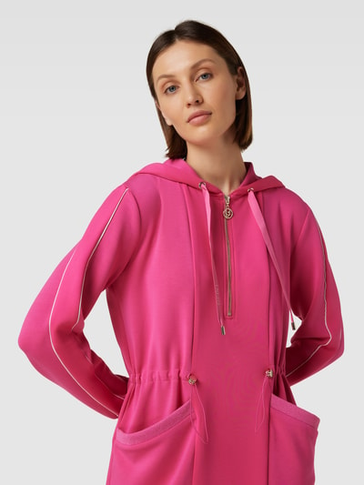 LIU JO SPORT Sweatkleid mit Kapuze Pink 3