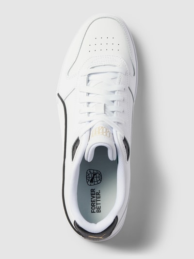 Puma Ledersneaker mit Kontraststreifen Modell 'Game Low' Weiss 3