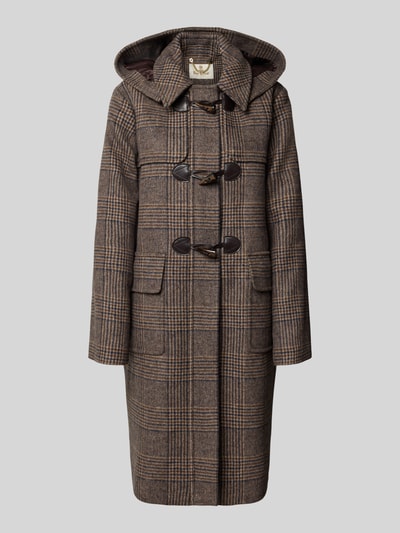 Barbour Regular Fit Dufflecoat aus reiner Woll-Mix Modell 'MELODY' Dunkelbraun 1