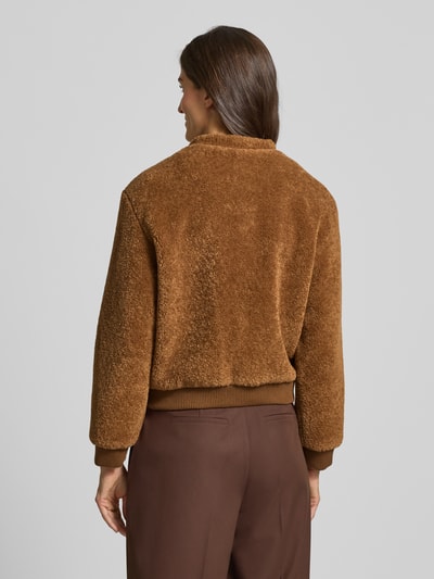 Smith and Soul Regular fit bomberjack van teddybont, model 'Teddy' Cognac - 5