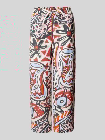 Christian Berg Woman Culotte van linnen met boothals Donkerrood - 2