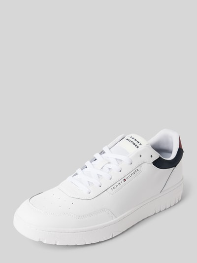 Tommy Hilfiger Sneaker aus Leder-Mix Modell 'BASKET CORE LITE' Weiss 1