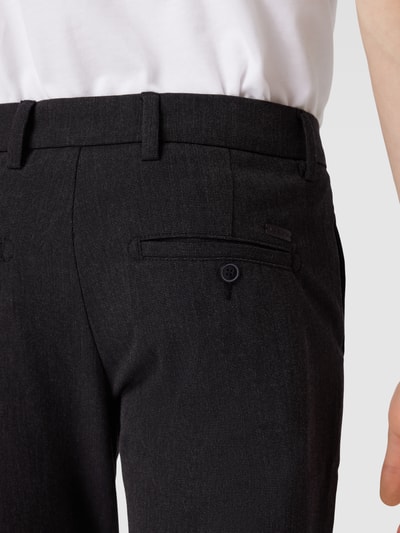 Jack & Jones Slim Fit Stoffhose im unifarbenen Design Modell 'MARCO' Dunkelgrau 3