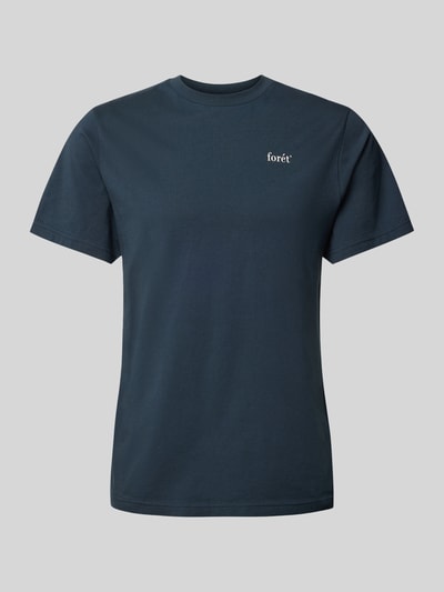 Forét T-Shirt mit Label-Print Modell 'STILL' Marine 2