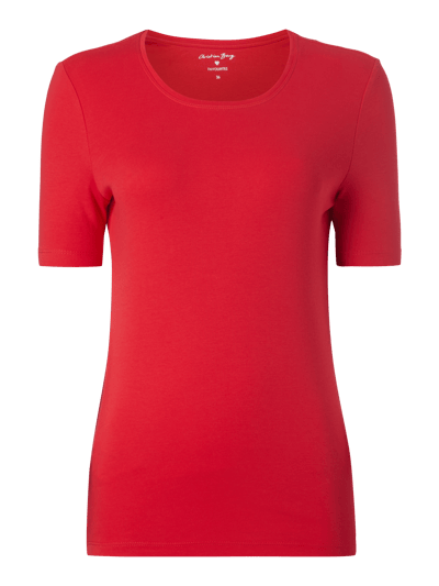 Christian Berg Woman T-Shirt aus reiner Baumwolle  Rot 1