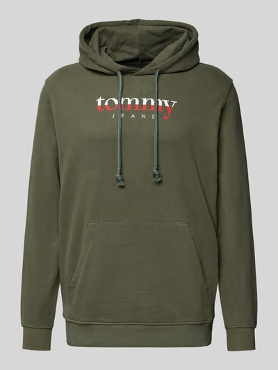 Tommy Jeans Regular Fit Hoodie aus reiner Baumwolle Dunkelgruen 2