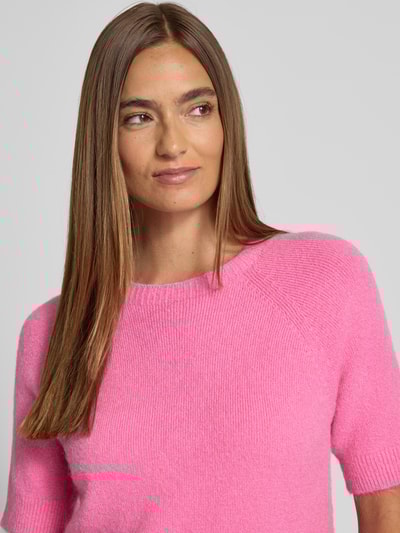 Rich & Royal Strickpullover mit gerippten Abschlüssen Pink 3
