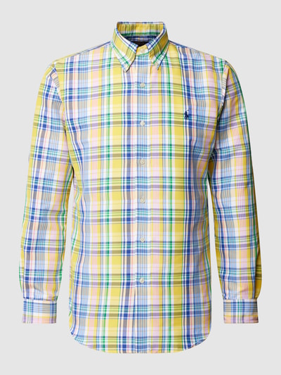 Polo Ralph Lauren Custom Fit Freizeithemd mit Tartan-Karo GELB 2