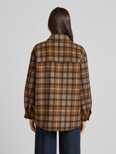 Marc O'Polo Relaxed fit jack van wolmix Middenbruin - 5