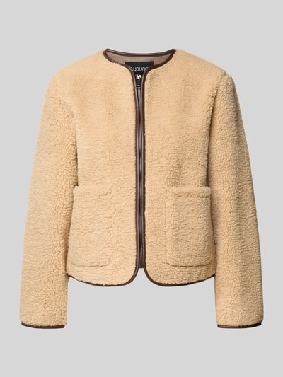 B.Young Kurtka z polaru z zamkiem błyskawicznym model ‘Asanne’ Beżowy melanż 2