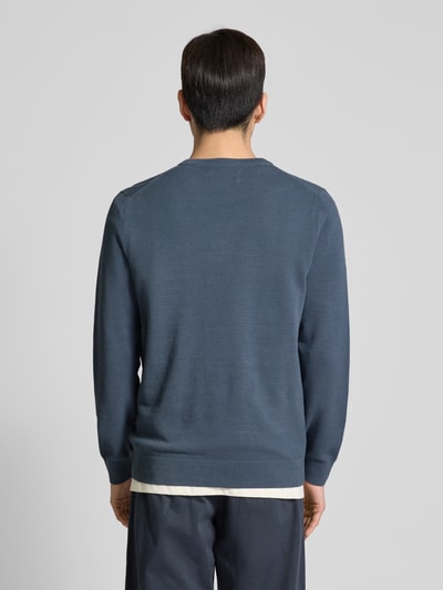 Marc O'Polo Regular Fit Pullover aus reiner Baumwolle  Blau 5