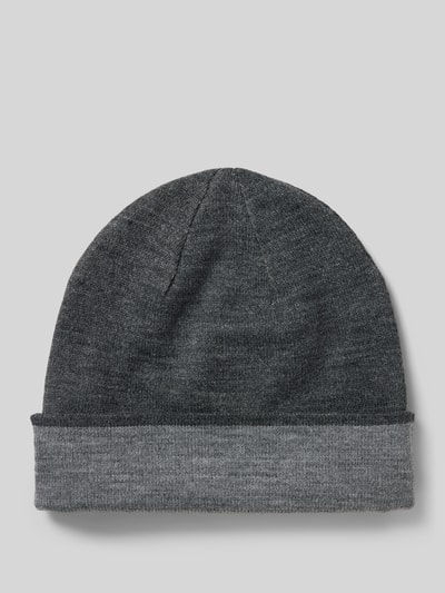 Barts Beanie mit Label-Detail Modell 'ECLIPSE' Anthrazit 1