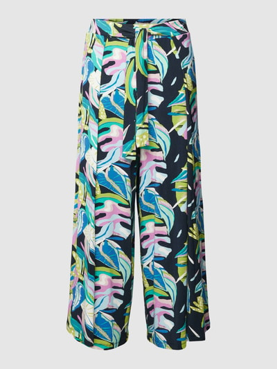 Christian Berg Woman Stoffen broek met all-over motief Donkerblauw - 2