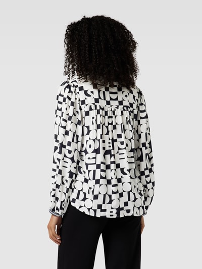 Emily Van den Bergh Blouse met all-over motief Zwart - 5