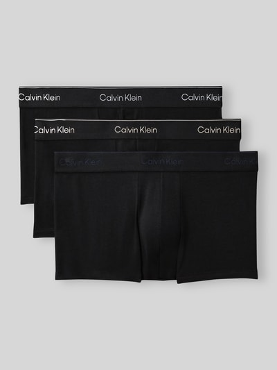 Calvin Klein Underwear Obcisłe bokserki o kroju slim fit z mieszanka bawełny w zestaw 3 szt. Czarny 2