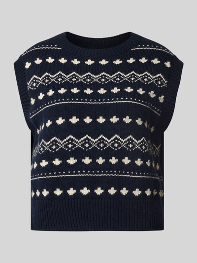 Weekend Max Mara Boxy Fit Pullunder aus reiner Schurwolle Modell 'SAVANA' Dunkelblau 2